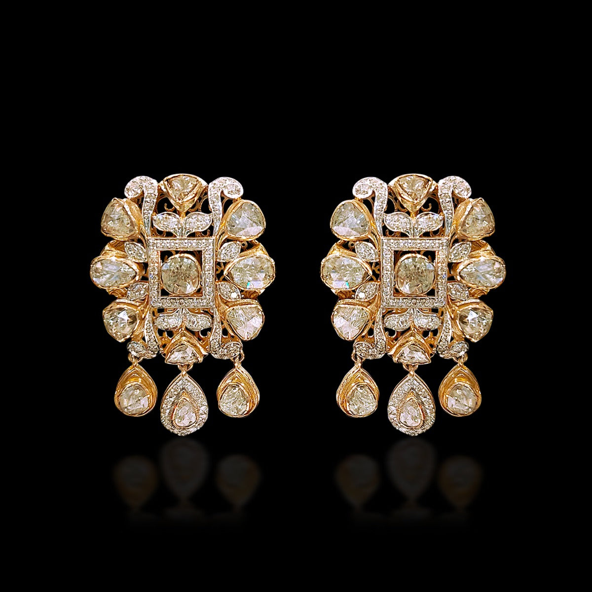Sparkling Dewdrops Polki Choker Set
