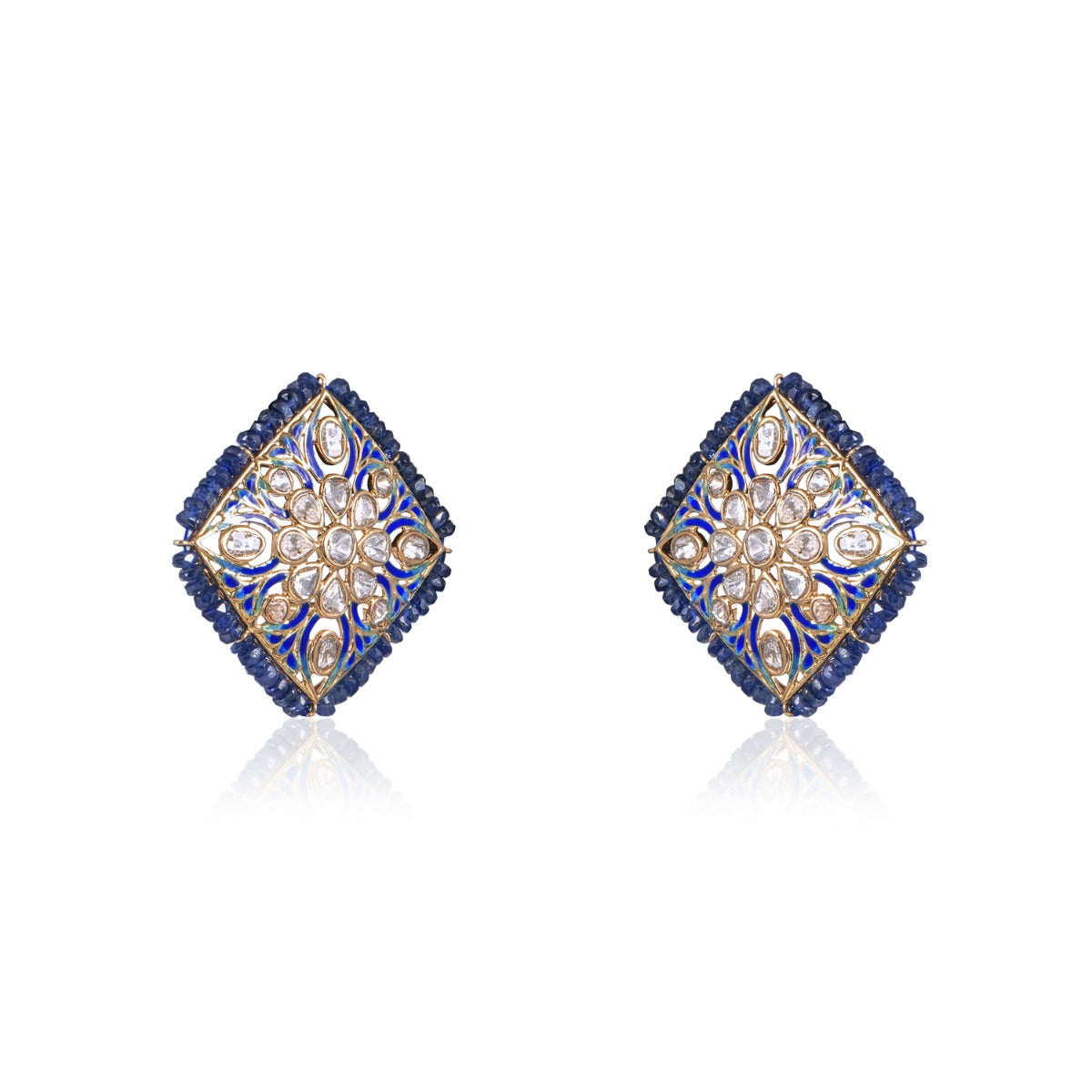 Stylish Gemstone Polki Earrings