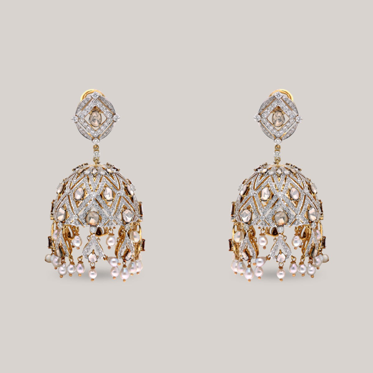 Regal Dome Polki Jhumka
