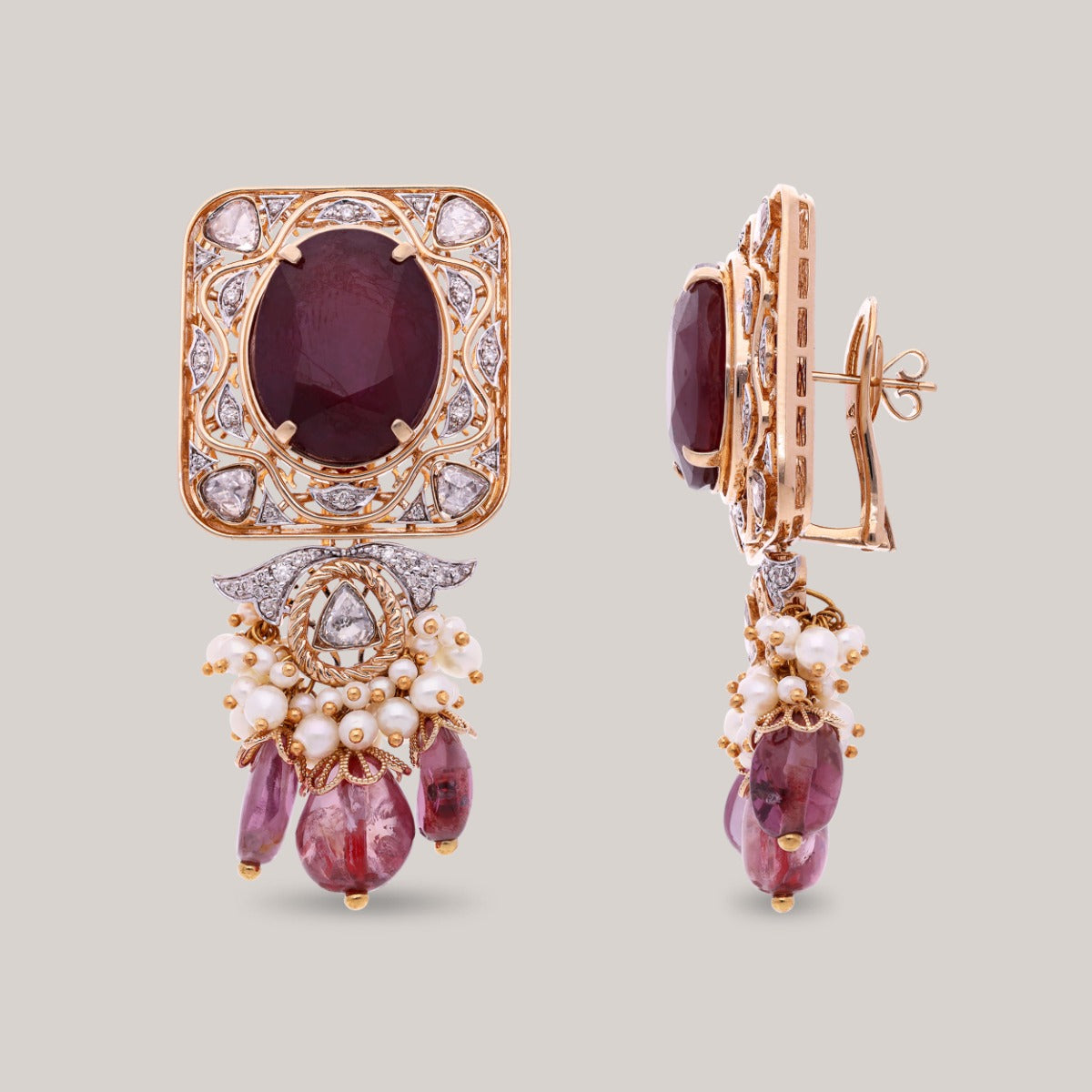 Opulent Harmony Polki Earrings
