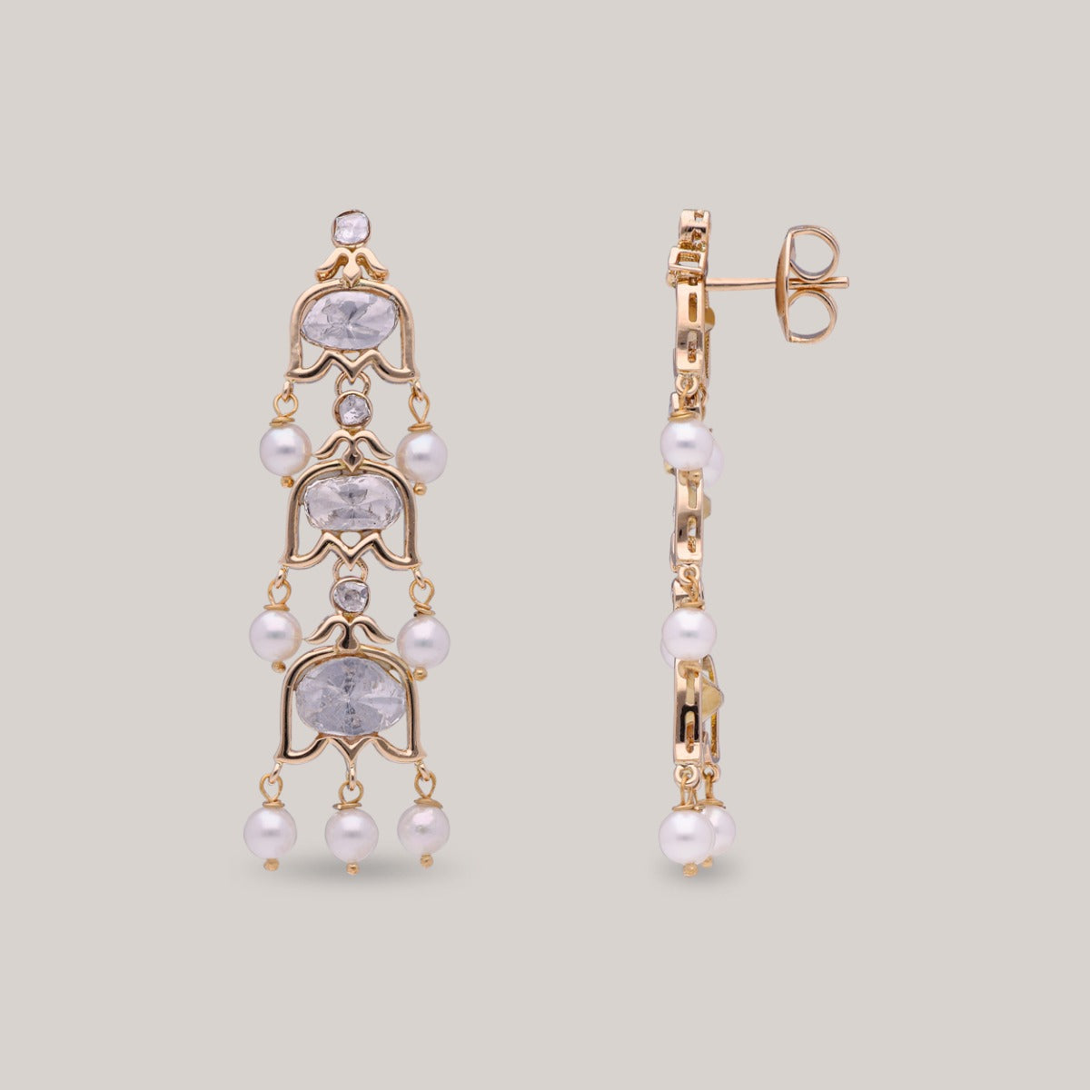 Rashana Tasel Polki Earrings