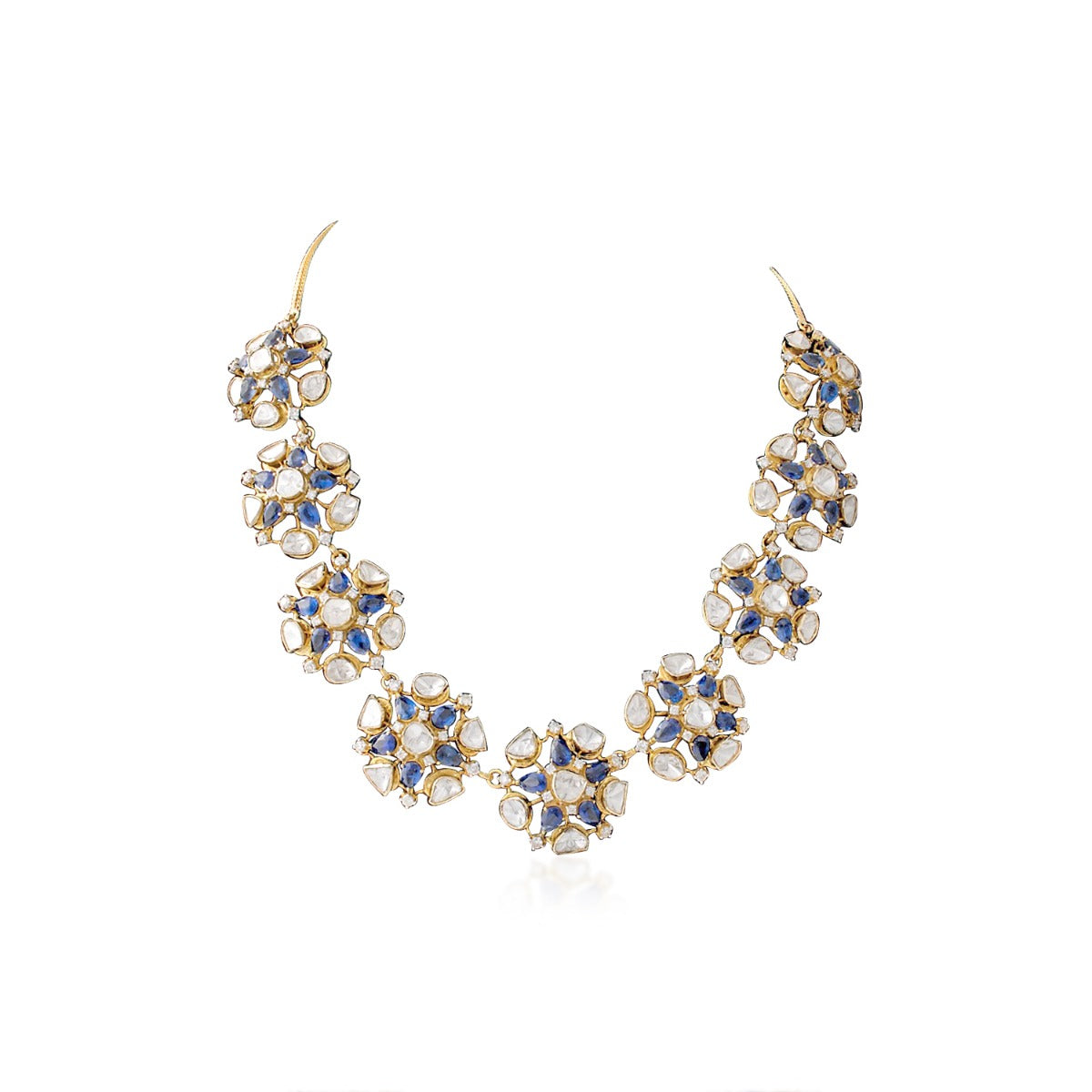 Floral Island Polki Necklace