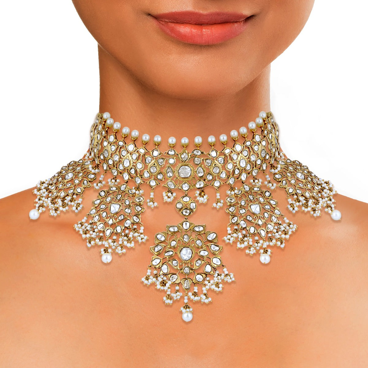 Five Planets Polki Necklace