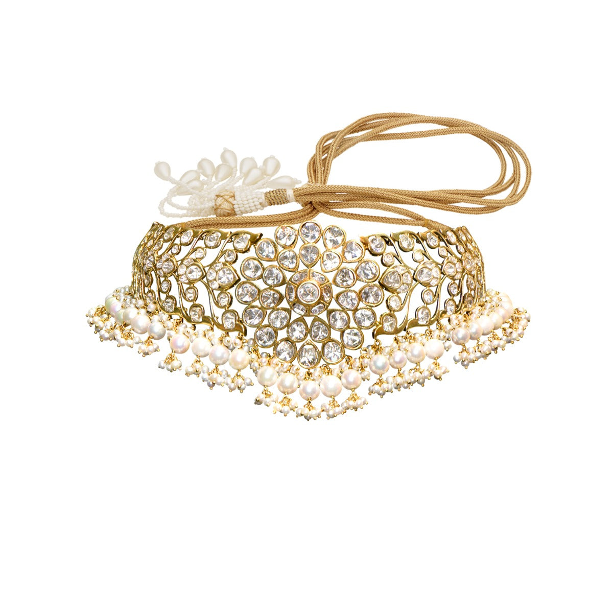 Neck Knit Stuck Polki Choker