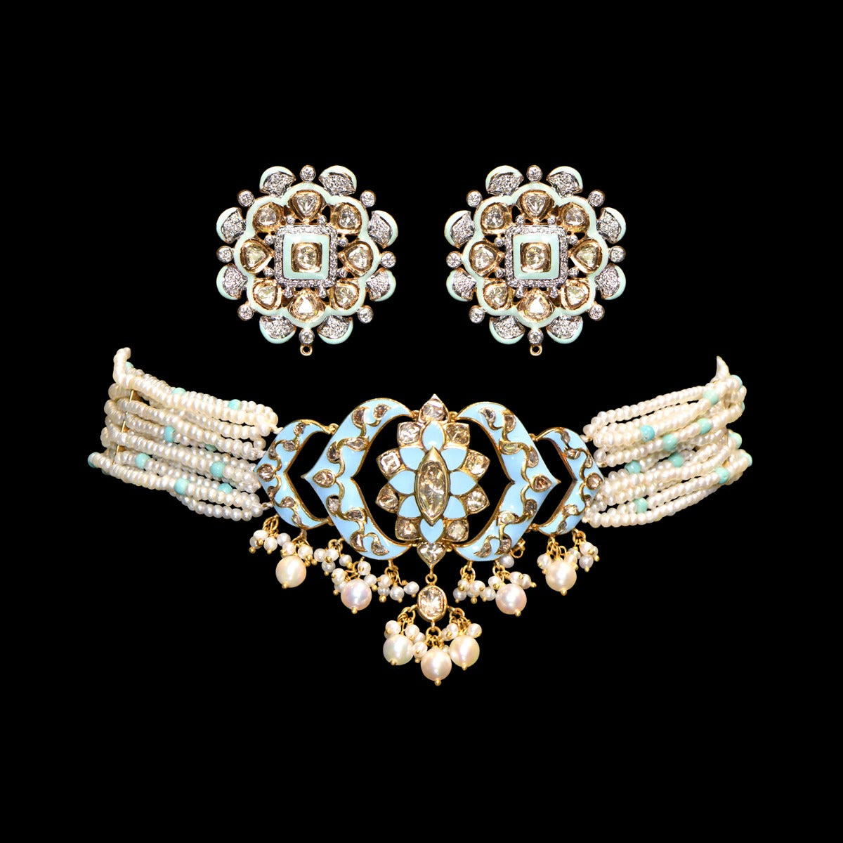 Skylark Polki Choker Set