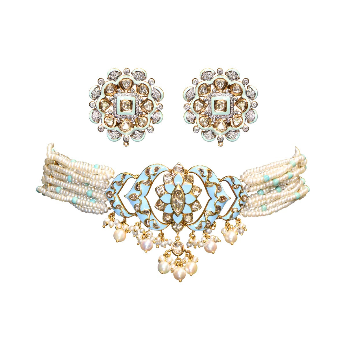 Skylark Polki Choker Set
