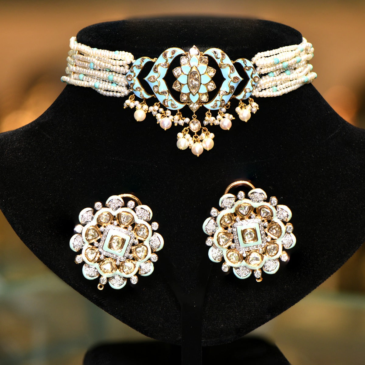 Skylark Polki Choker Set
