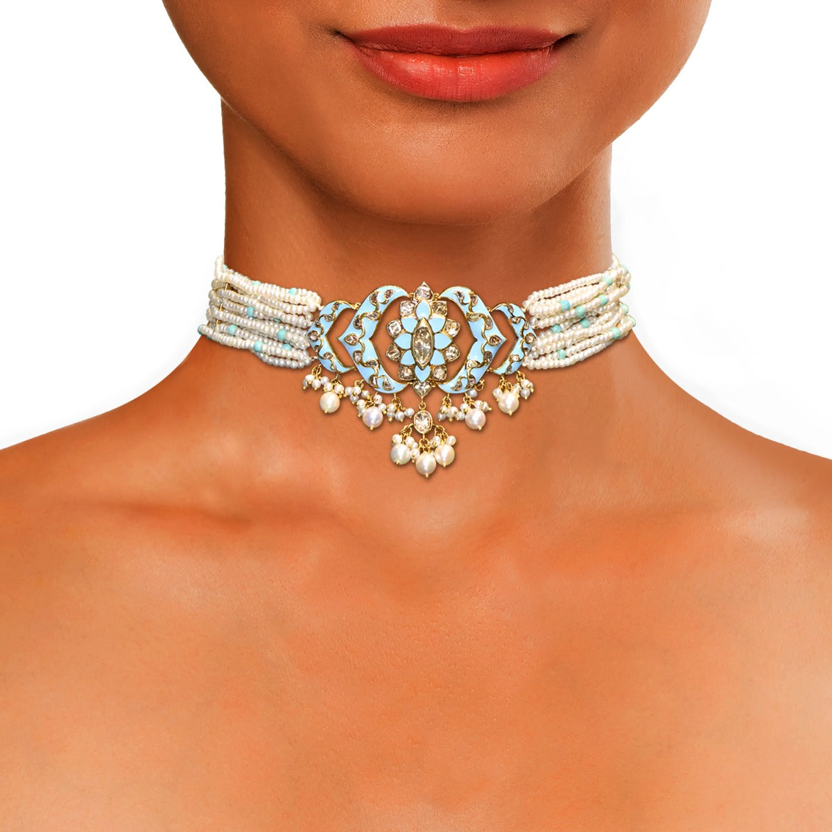 Skylark Polki Choker
