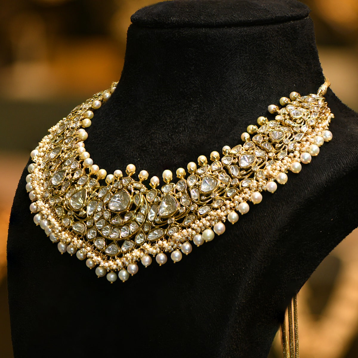 Eternal Elegance Polki Necklace Set