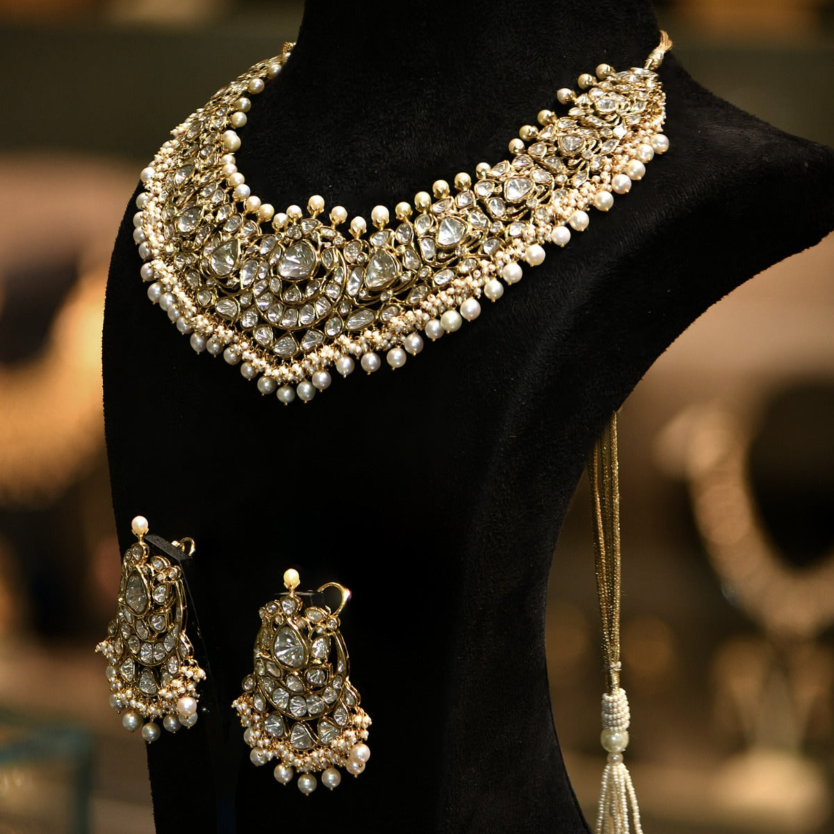 Eternal Elegance Polki Necklace Set
