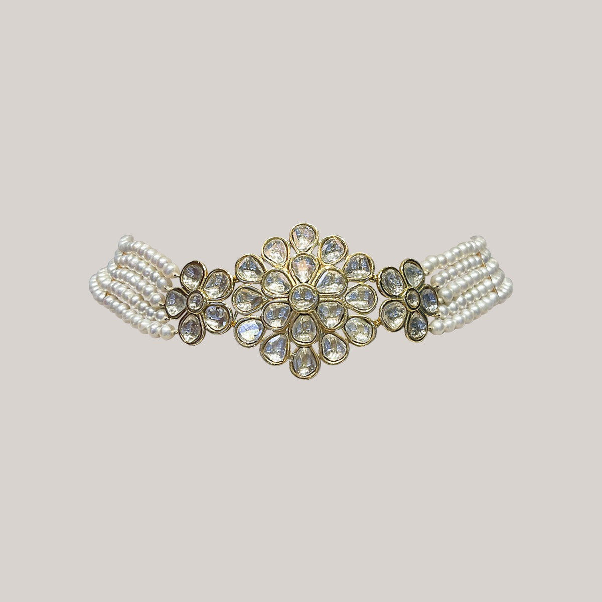 Petra Pearl Polki Choker