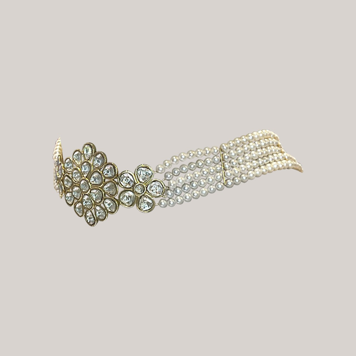 Petra Pearl Polki Choker