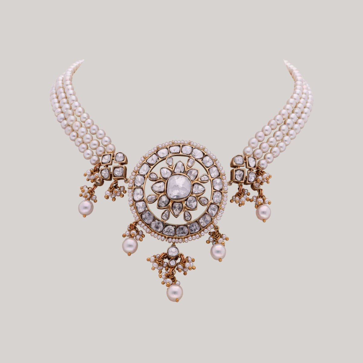Regal Petals Polki Choker Set