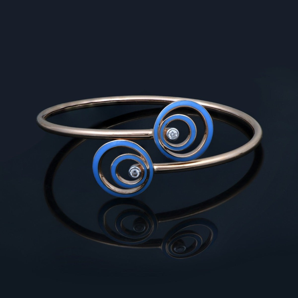 Concentric Circles Diamond Bracelet