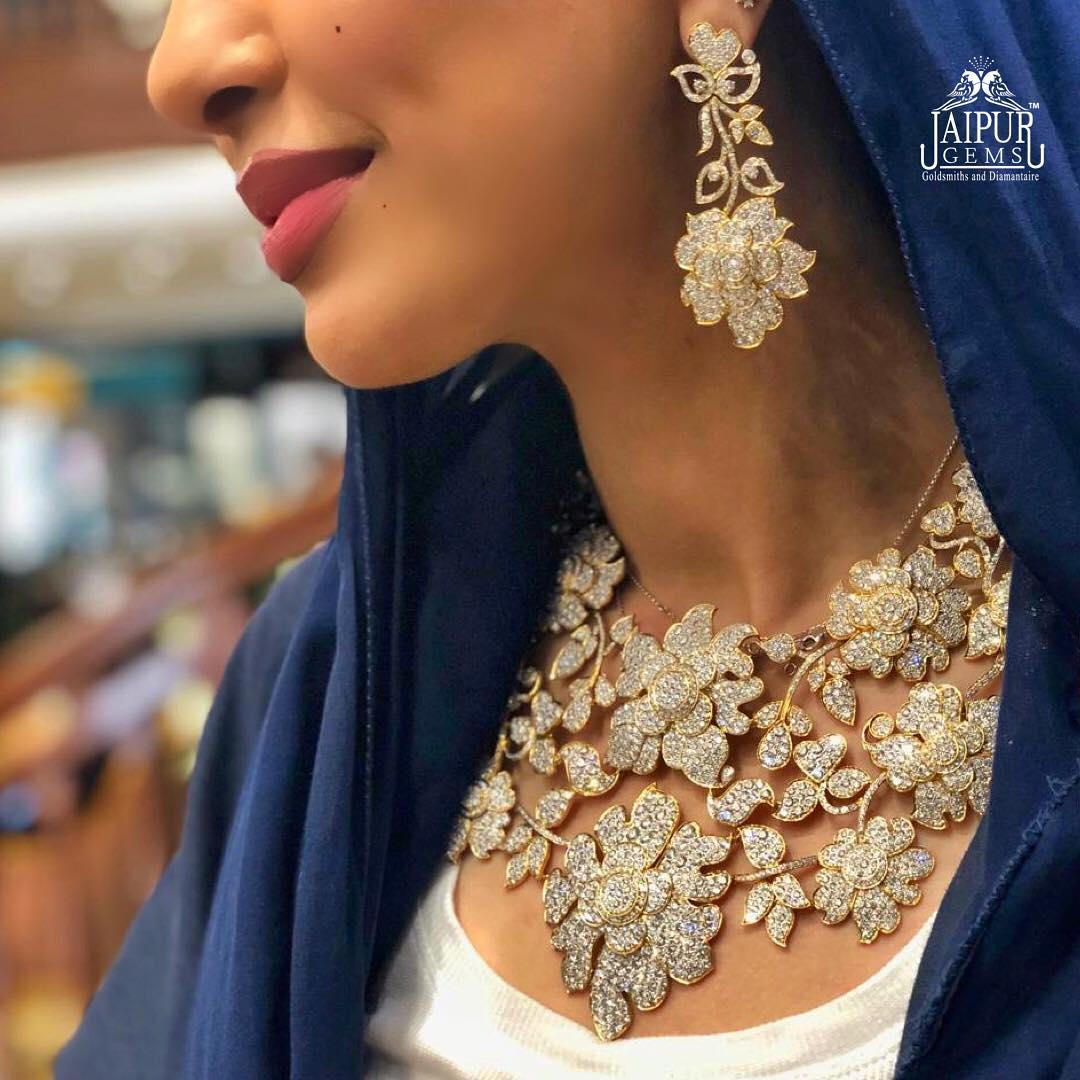 Floral Diamond Earrings