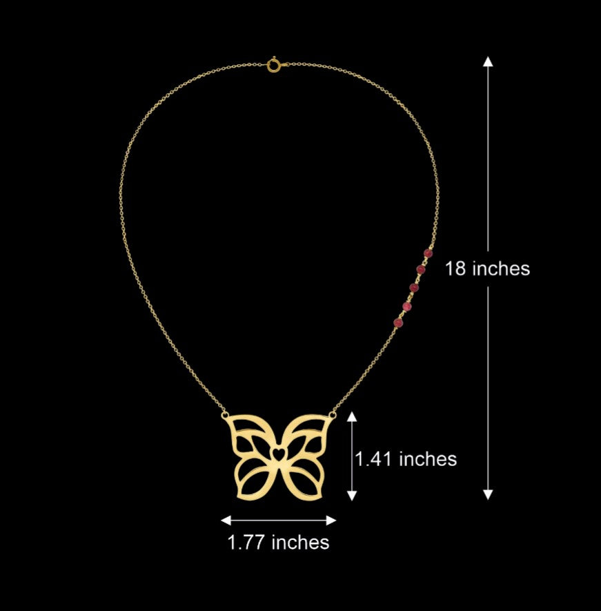 Floating Butterfly Necklace