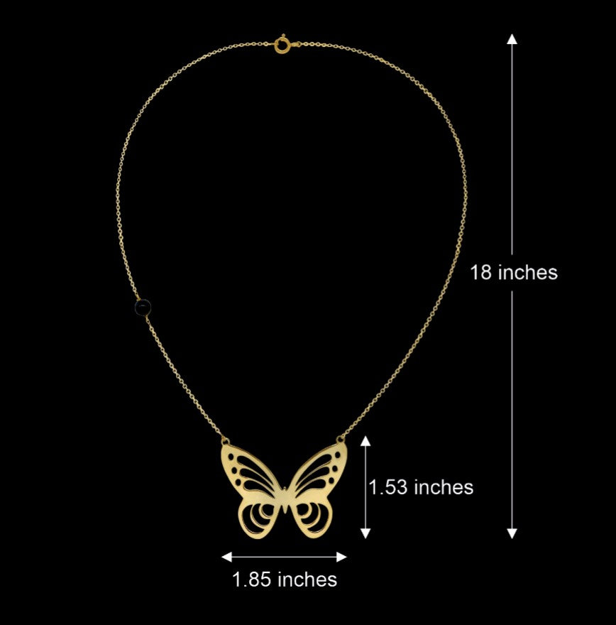 Pinion Butterfly Necklace