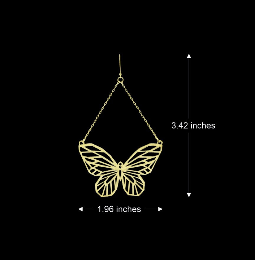 Pave Butterfly Earrings