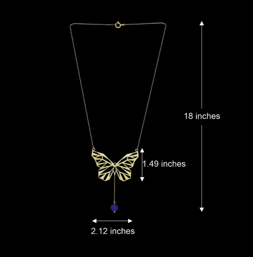 Tendril Butterfly Necklace