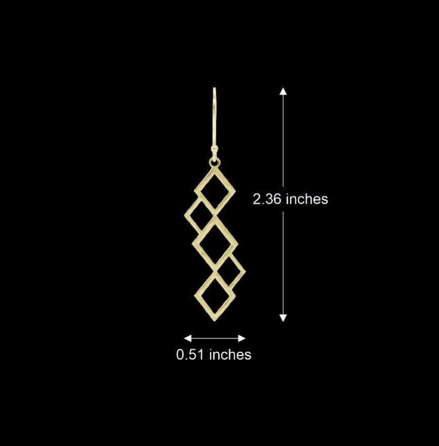 Contemporary Drop Earrings