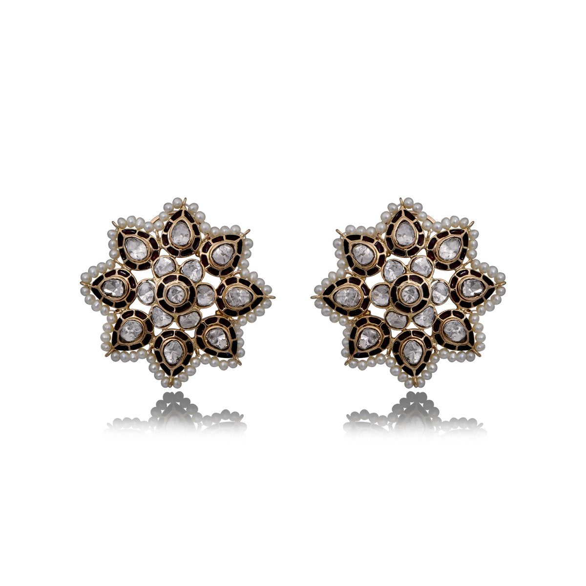 Starlight Moon Polki Earrings