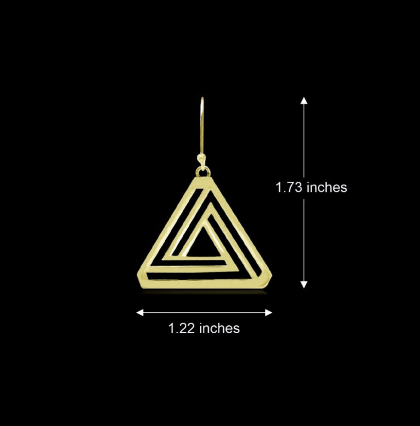 Triangle Drop Earrings