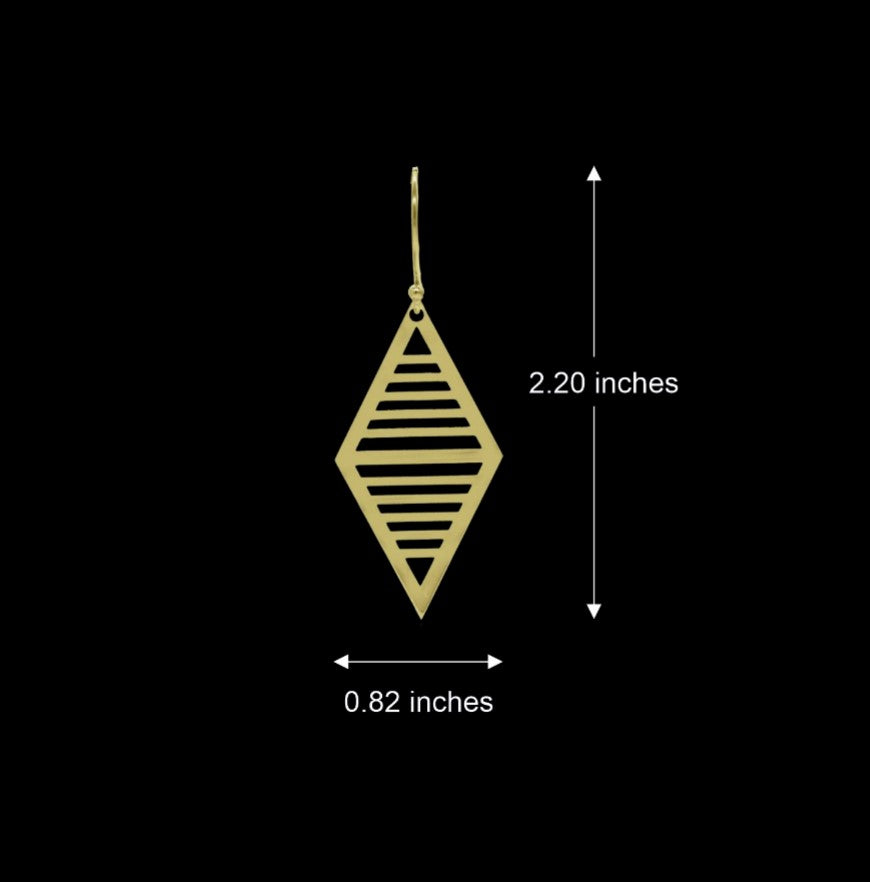 Ahana Geometric Drop Earrings