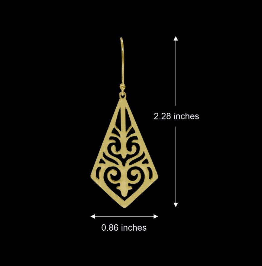 Triangular Drop Earrings