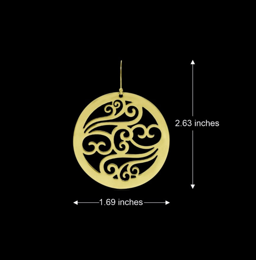 Glinting Encircled Drop Earrings