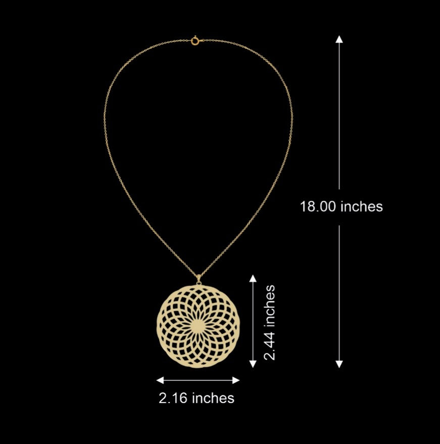 Swirl Floret Chain Necklace