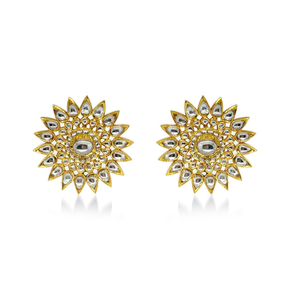 Sunflower Polki Earrings