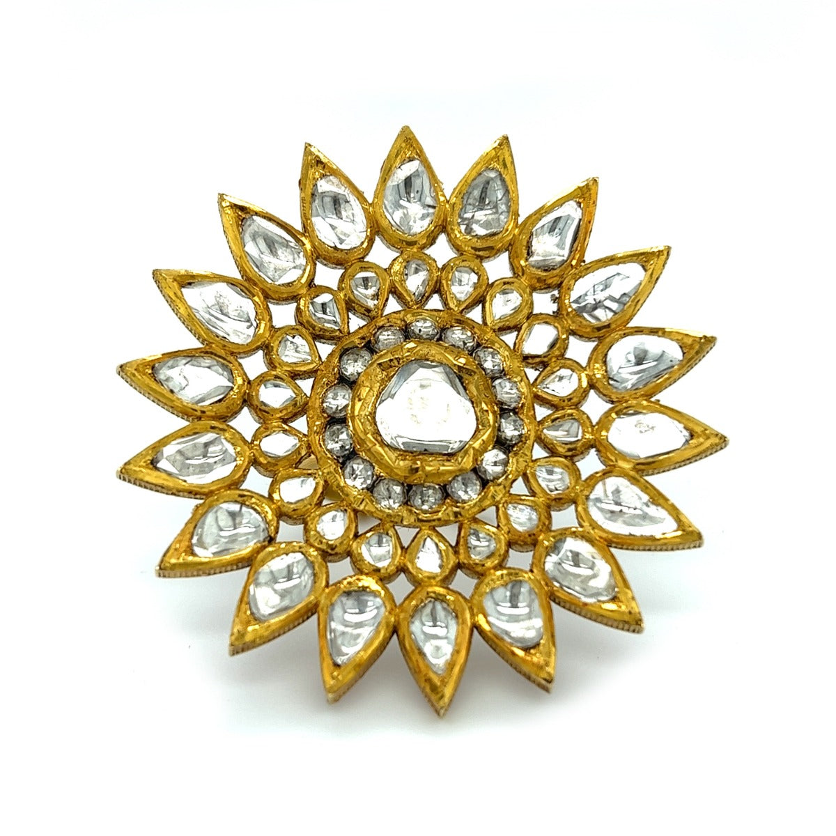 Sunflower Polki Ring