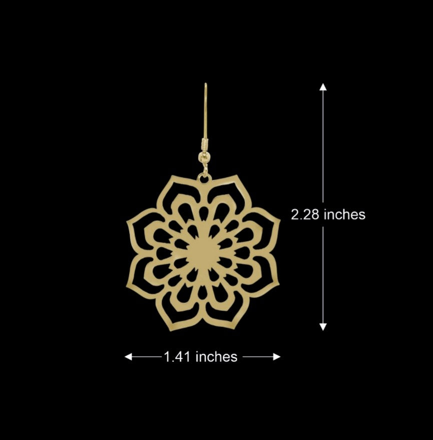 Enchanting Rose Drop Earrings