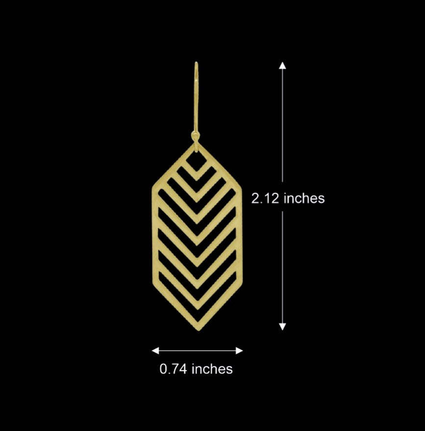 Angular Classic Drop Earrings