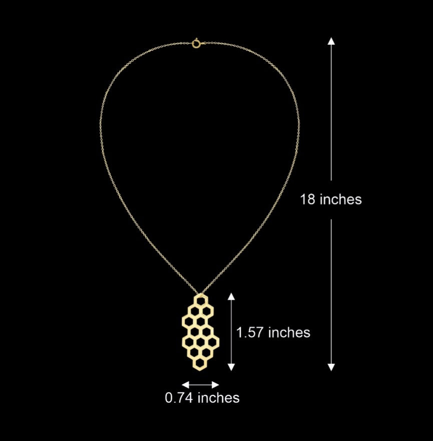 Mazed Honeycomb Necklace