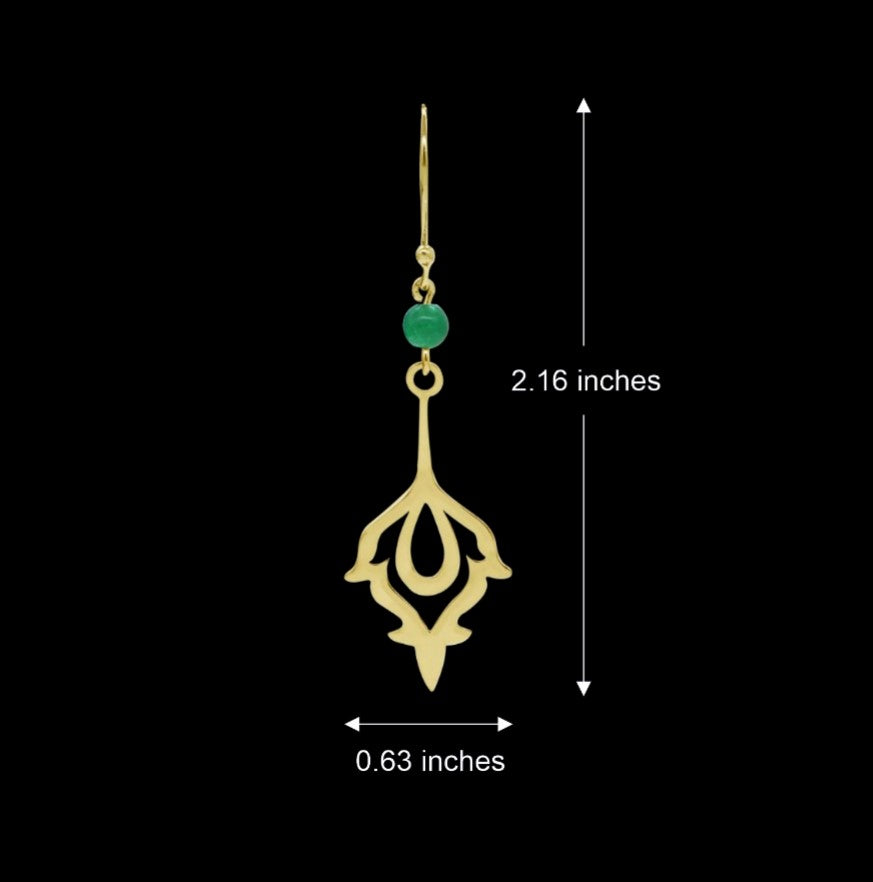 Gleaming Floret Drop Earrings