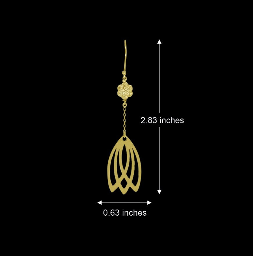Enchanting Tulip Drop Earrings
