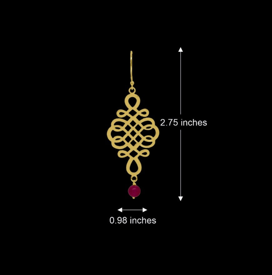 Chole Contemporary Drop Earrings
