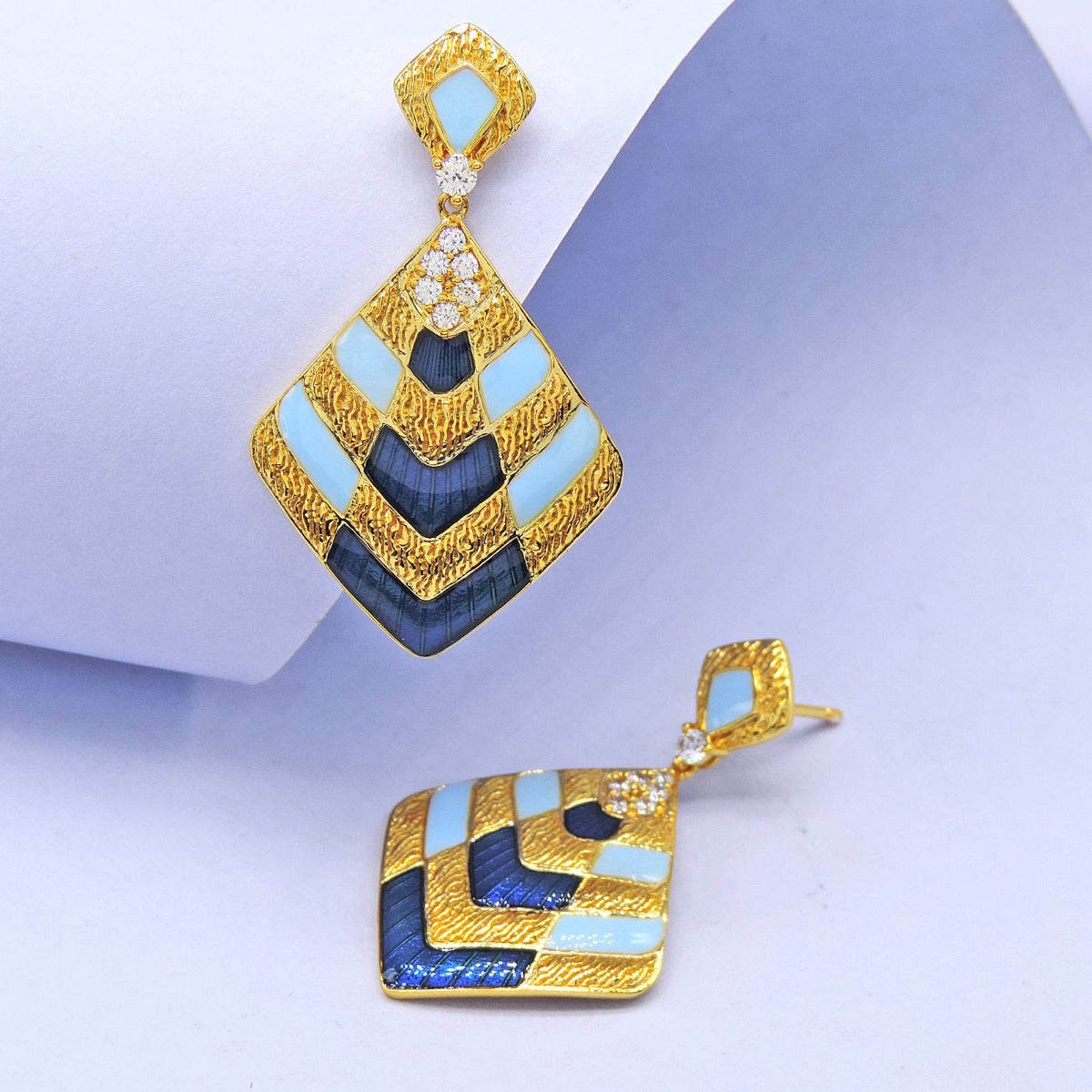 Joe Trellis Drop Earrings