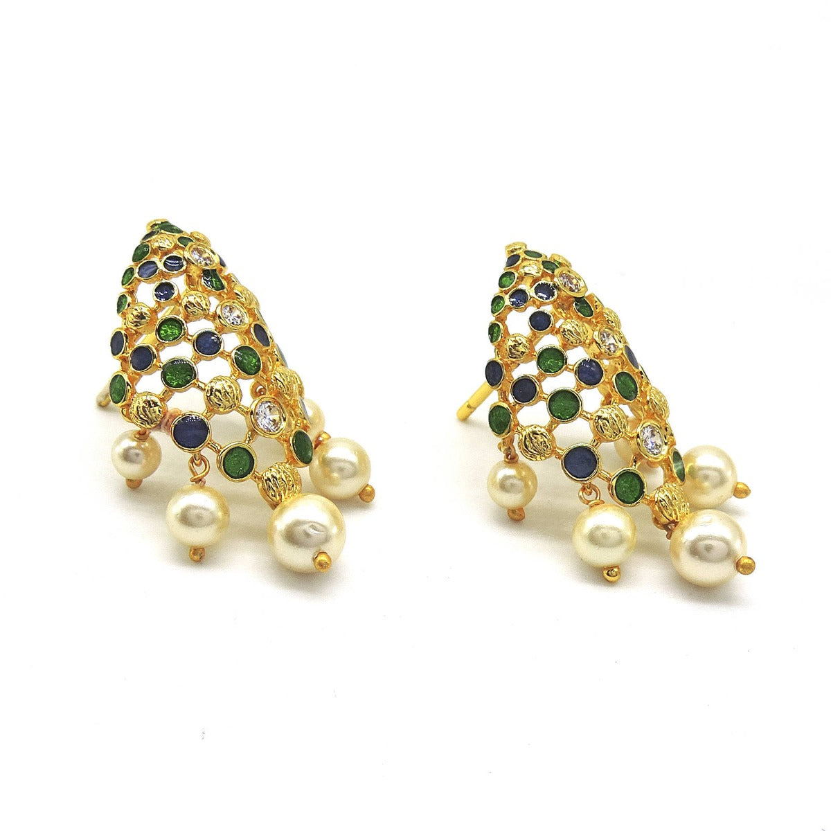 Scattered Miracle Plate Stud Earrings