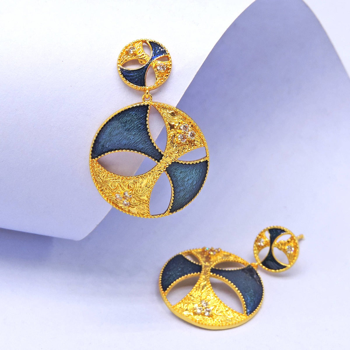 Keya Circlet Drop Earrings