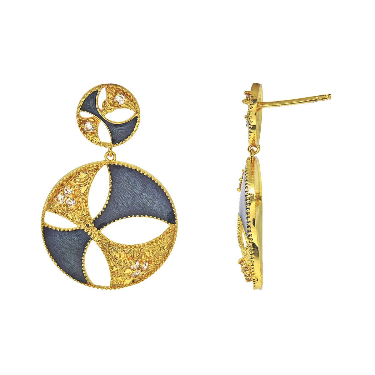 Keya Circlet Drop Earrings