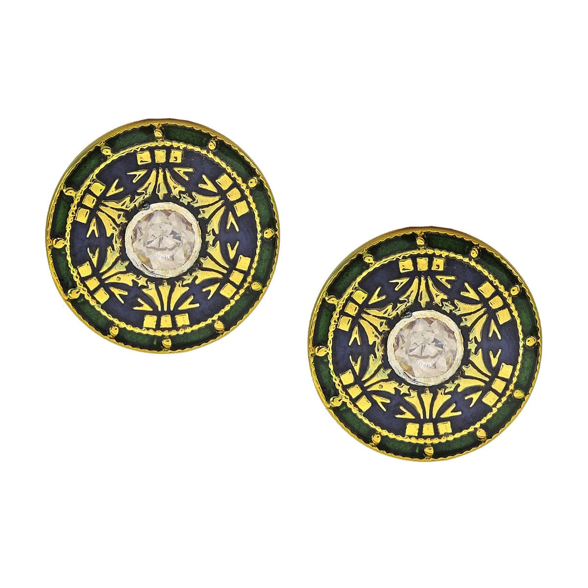 Gleaming Rays Stud Earrings