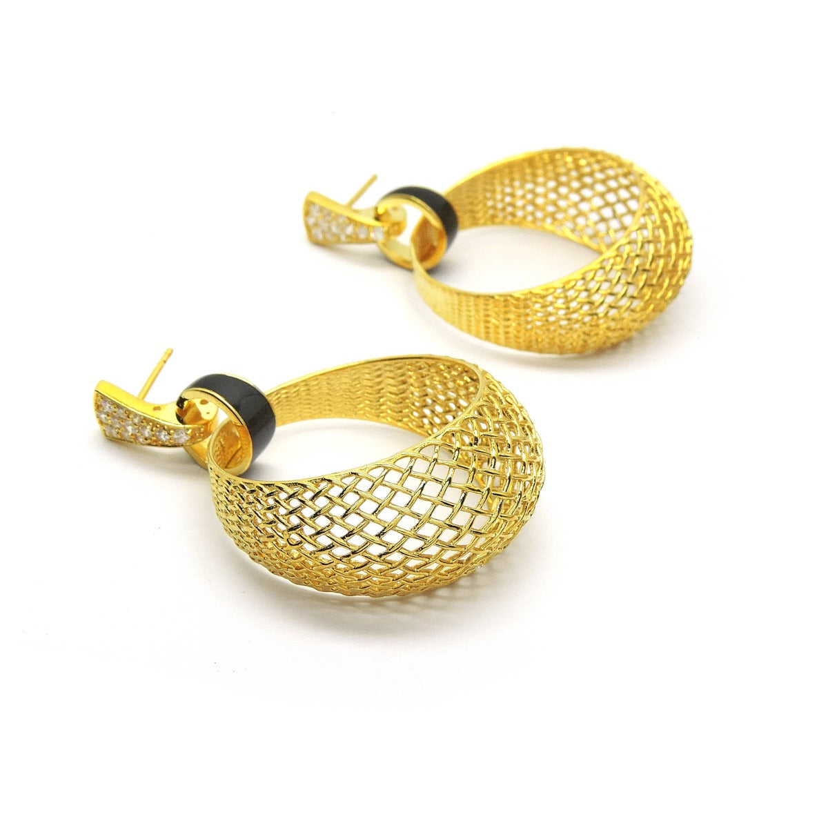Mesh Hoop Earrings