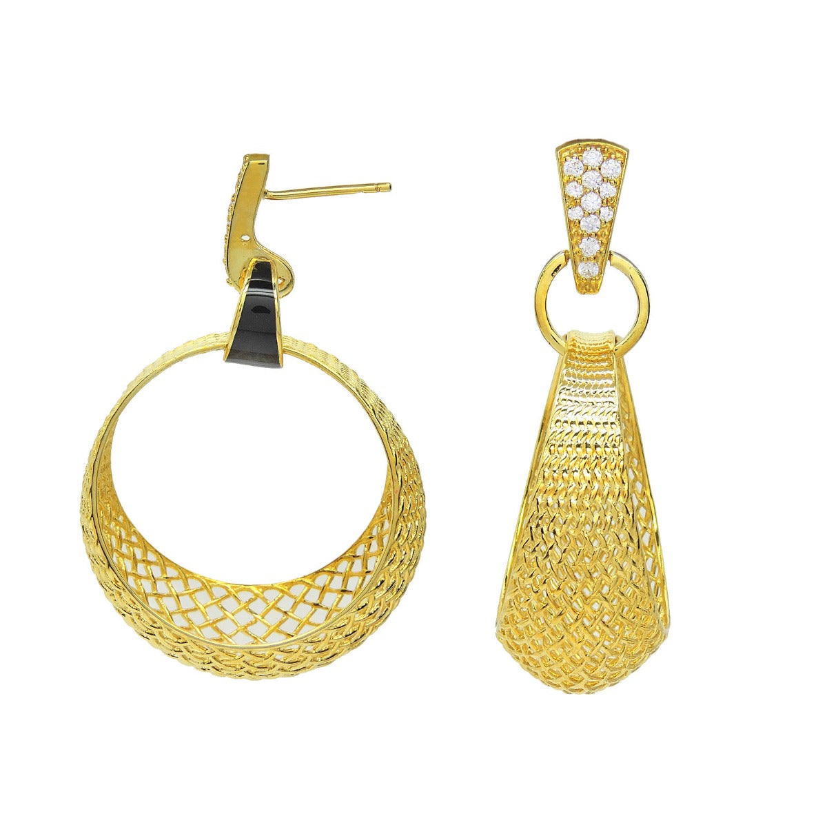 Mesh Hoop Earrings