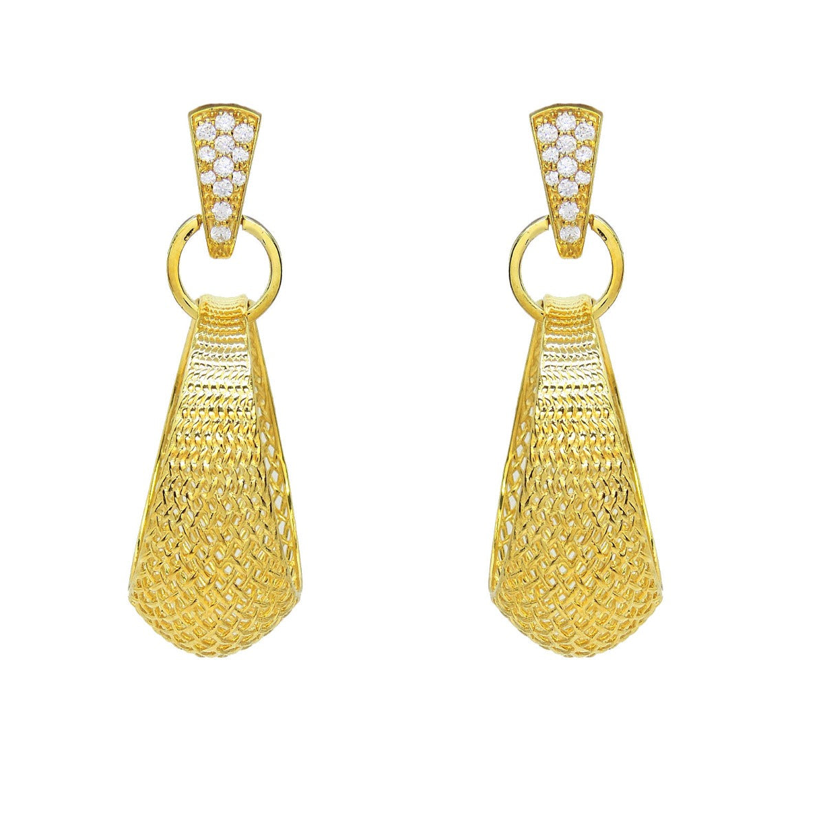 Mesh Hoop Earrings