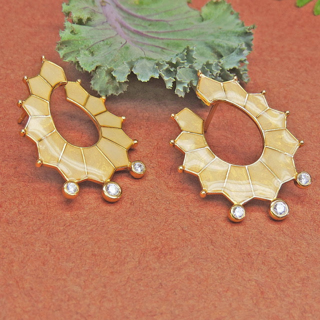 Cleopatra Enamel Drop Earrings