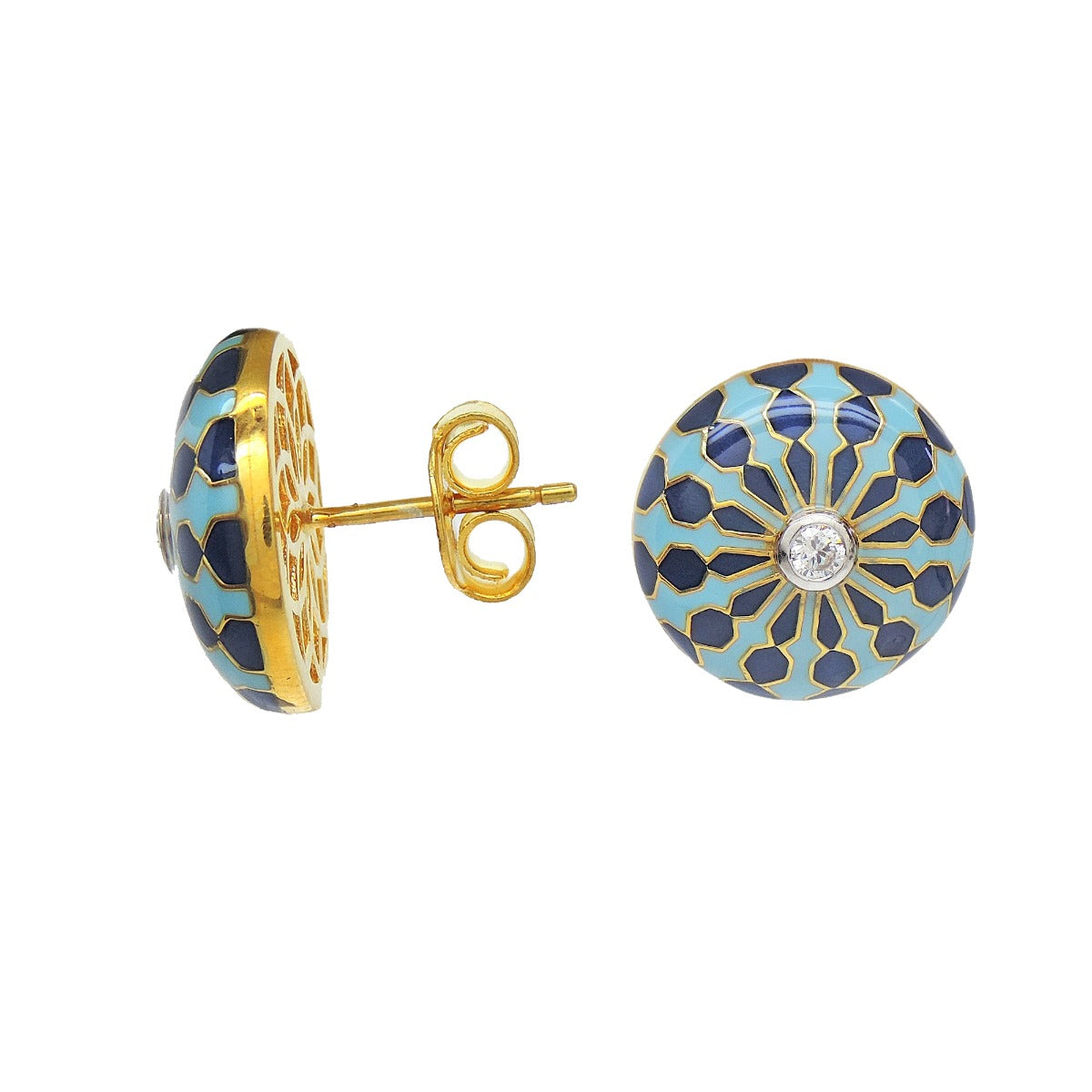 Emily Enamel Stud Earrings
