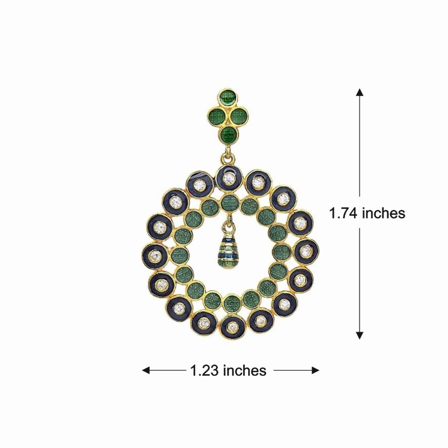 Celinda Enamel Drop Earrings