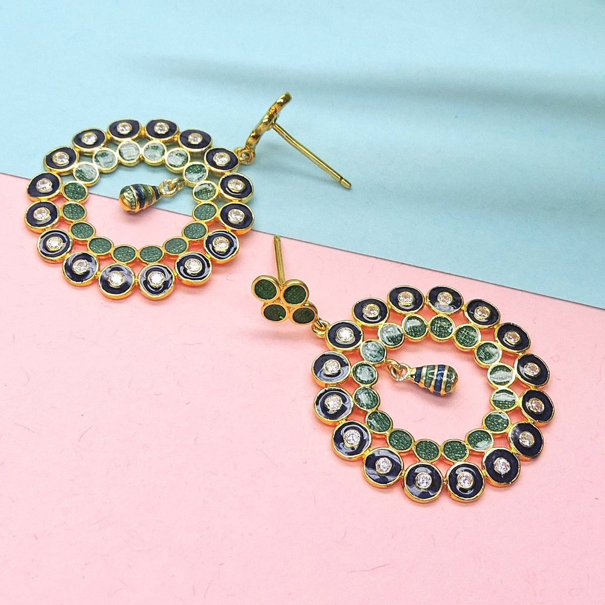Celinda Enamel Drop Earrings